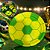 10 PRATO SOBREMESA FESTA  BRASIL BOLA COPA 15CM (PLASTIK) - Imagem 2