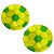 10 PRATO SOBREMESA FESTA  BRASIL BOLA COPA 15CM (PLASTIK) - Imagem 3
