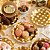 10 PRATO FESTA DE LUXO POA DOURADO DE PAPEL 18ML (SILVER) - Imagem 2