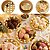10 PRATO FESTA DE LUXO POA DOURADO DE PAPEL 18ML (SILVER) - Imagem 1