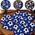 50 GUARDANAPOS FESTA FUTEBOL AZUL 19,5 X 21,5CM COD-33 (VALE) - Imagem 1
