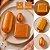 100 FOLHAS PAPEL CHUMBO LARANJA 18X19,5 CM P/ BOLO GELADO - Imagem 1