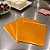 100 FOLHAS PAPEL CHUMBO LARANJA 18X19,5 CM P/ BOLO GELADO - Imagem 2