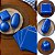 100 FOLHAS PAPEL CHUMBO AZUL 18X19,5 CM P/ BOLO GELADO - Imagem 2