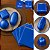 100 FOLHAS PAPEL CHUMBO AZUL 18X19,5 CM P/ BOLO GELADO - Imagem 1