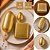 100 FOLHAS PAPEL CHUMBO OURO FOSCO 18X19,5 CM P/ BOLO GELADO - Imagem 1