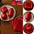 100 FOLHAS PAPEL CHUMBO VERMELHO 18X19,5 CM P/ BOLO GELADO - Imagem 1