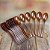 20 COLHER AMERICANA BRONZE 10 CM PARA DOCES (PLASTILANIA) - Imagem 2