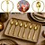 20 COLHER AMERICANA OURO 10 CM PARA DOCES (PLASTILANIA) - Imagem 1
