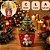 10 CAIXA LEMBRANCINHA ARVORE NATAL 8X8X6 6180 ( NATAL IDEIA 2026 ) - Imagem 3