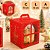 10 CAIXA P/ PANETONE 500G C/ VISOR JANELA 15X15X17 NATAL 6208 ( NATAL IDEIA 2026 ) - Imagem 3