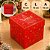 10 CAIXA P/ PRESENTE C/ TAMPA 10X10X10 NATAL 6210 ( NATAL IDEIA 2026 ) - Imagem 3