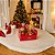 10 CESTA DE NATAL M CAIXOTE 22X14X12 BRILHOS DE NATAL 6228 ( NATAL IDEIA 2026 ) - Imagem 2