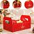 10 CESTA DE NATAL M CAIXOTE 22X14X12 BRILHOS DE NATAL 6228 ( NATAL IDEIA 2026 ) - Imagem 1