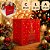 10 SACOLA DE NATAL M 26X23X27 BRILHOS DE NATAL 6232 ( NATAL IDEIA 2026 ) - Imagem 3