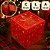 10 CAIXA QUADRADA G 15X15X15 PRESENTE DE NATAL PANETONE 500G C/ TAMPA  BRILHOS 6306 ( NATAL IDEIA 2026 ) - Imagem 3