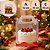 10 MALETA P/ PRESENTE DE NATAL CRISTAL C/ BASE LAMINADA VERMELHA 10X10X12 5635 ( NATAL IDEIA 2026 ) - Imagem 2
