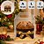 10 MALETA P/ PRESENTE DE NATAL CRISTAL C/ BASE LAMINADA OURO 14X14X16 5232 ( NATAL IDEIA 2026 ) - Imagem 2