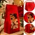 10 SACO LEMBRANCINHA C/ VISOR LAMINADO VERMELHO M 12X6X23 5512 ( NATAL IDEIA 2026 ) - Imagem 1