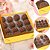 10 CAIXA LAMINADA C/ VISOR (16 DOCES) 4x16x16 cm OURO 4675 (IDEIA) LAMINADAS  ( NATAL IDEIA 2026 ) - Imagem 1