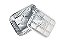 Bandeja de Alumínio Retangular 220ml com Tampa Transparente D12FS Wyda - Imagem 1