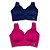 PUMA Womens Removable Cups Racerback Sports Bra 2 Pack - Imagem 1