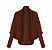 Casaco Casulo Tricot Marrom - Imagem 1
