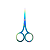 Tesoura Ponta Fina em Inox Profissional Fada Color - Imagem 1