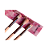 Kit com 3 Pinceis: Sombra + Mistura + Labial Dafu - Imagem 1