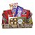 Cesta Presente Mickey E Minnie Chocolates Caneca Te Amo - Imagem 1