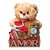 Cesta Presente Namorados Urso, Flor Que Acende E Ferrero - Imagem 2