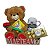 Cesta Mâe Eu Te amo com Urso Fofo + linda Caneca Rosa + Chocolates - Imagem 1