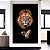 Quadro Leão Majestoso Lindo Fundo Preto Grande Sala 100x70 - Imagem 1