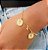 Pulseira Personalizada Medalhinha dados de nascimento ( 2 medalhinhas). - Imagem 1