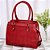 Bolsa Feminina Estruturada Duas Repartições Detalhes Florais vermelha 273A BCB278 - Imagem 1