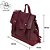 Bolsa Mochila Feminina Luxo Alça Única Em Alto Relevo COR VINHO 999 BCB 273 - Imagem 3