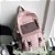 Mochila Feminina Impermeável Porta Notebook - ROSA - Imagem 1