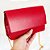 Bolsa Clutch Festa Em Alto Relevo Alça Correntes SEM gliter Vermelha - Imagem 2