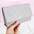Bolsa Feminina Clutch Festa Glitter Alça De Correntes PRATA - Imagem 1