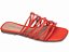 Sandália Rasteira Tiras Finas Entrelaçadas Vermelho BC1000-59G - Imagem 1