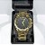 RELOGIO FEMININO DOURADO FUNDO PRETO WATER RESISTANT BCR123 - Imagem 4