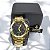 RELOGIO FEMININO DOURADO FUNDO PRETO WATER RESISTANT BCR123 - Imagem 1