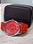 RELOGIO FEMININO MATERIAL SILICONE VERMELHO COM STRASS - Imagem 2