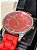 RELOGIO FEMININO MATERIAL SILICONE VERMELHO COM STRASS - Imagem 3