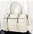 Bolsa Feminina Texturizada Com Alça Transversal E Zíper Frontal U / BRANCO BCB 256 - Imagem 1