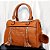Bolsa Feminina Texturizada Com Alça Transversal E Zíper Frontal U / MARROM BCB257 - Imagem 1