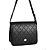 Bolsa Transversal Feminina Com Detalhe Dourado PRETO / U YC243 BCB258 - Imagem 1