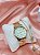 Kit Relógio e Pulseira Dourada com strass e borboleta Pallyjane BCR145 - Imagem 5