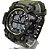 Relogio masculino pulseira de silicone e bisel preto com alarme calendário e luz BCRM05 - Imagem 1