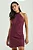 VESTIDO CURTO FRENTE UNICA BURGUNDY - Imagem 2